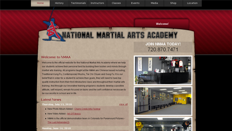 Web Portfolio - National Martial Arts Academy